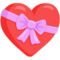 Heart With Ribbon emoji on Messenger
